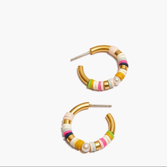 Madewell Jewelry - Madewell Beaded Hoop Earrings